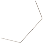 Mugen Seiki MTC3 1.3mm Anti-Roll Bar (Front/Rear) - Silver 1.3mm anti-roll bar for Mugen MTC3 RC touring car, suitable for both front and rear, shown against a white background.